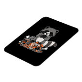 Raccoon Gift Women Meditation Yoga Raccoon Magneet (Linkerzijde)