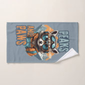 Raccoon Goggles en Peaks artwork Bad Handdoek (Handdoek)