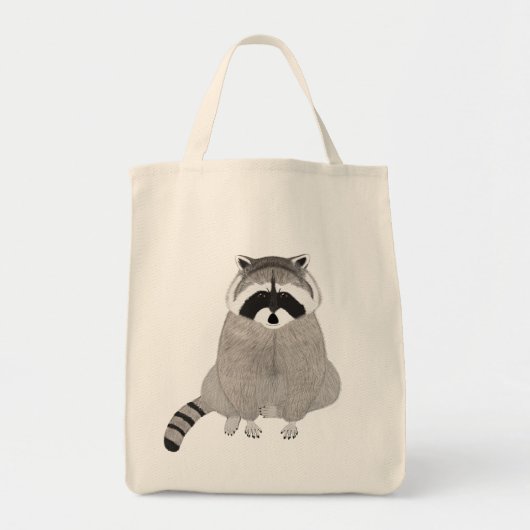 Raccoon Grocery Tas (Voorkant)