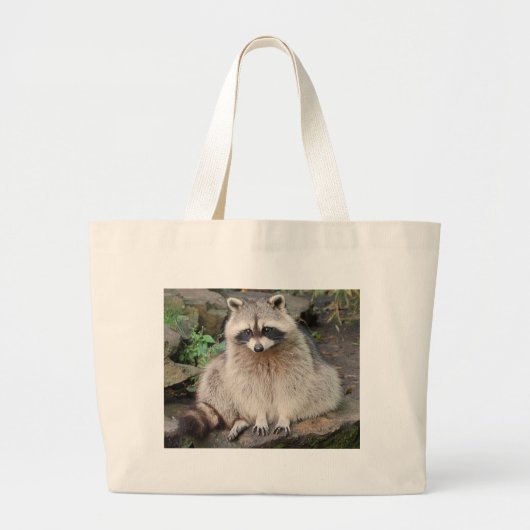 Raccoon Grote Tote Bag (Voorkant)