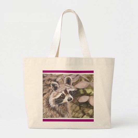 Raccoon Grote Tote Bag (Voorkant)