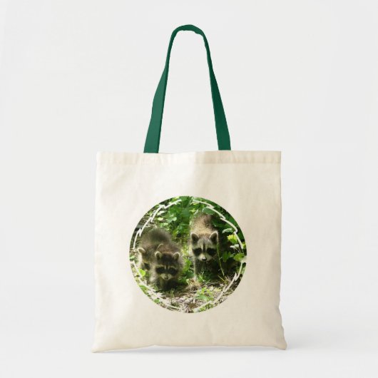Raccoon Habitat Small Canvas Bag Tote Bag (Voorkant)