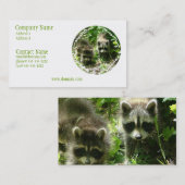 Raccoon Habitat-Visitekaartje Visitekaartje (Voorkant / Achterkant)