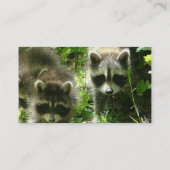 Raccoon Habitat-Visitekaartje Visitekaartje (Achterkant)