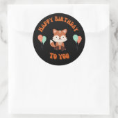 Raccoon happy birthday sticker (Tas)