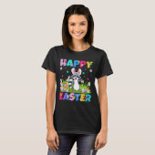 Raccoon Happy Easter Egg Hunt Bunny Ear Raccoon Ea T-shirt (Voorkant volledig)