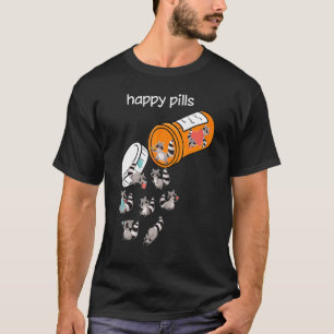 Raccoon Happy Pills  Opossum T-shirt