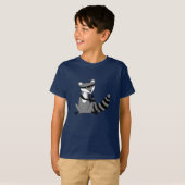 Raccoon Het afspelen van de Oboe T-shirt (Voorkant volledig)