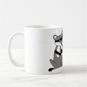 Raccoon Het afspelen van de Trombone Koffiemok (Links)