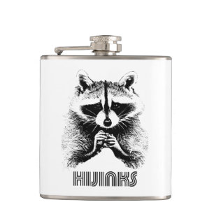 Raccoon Hijinks Heupfles