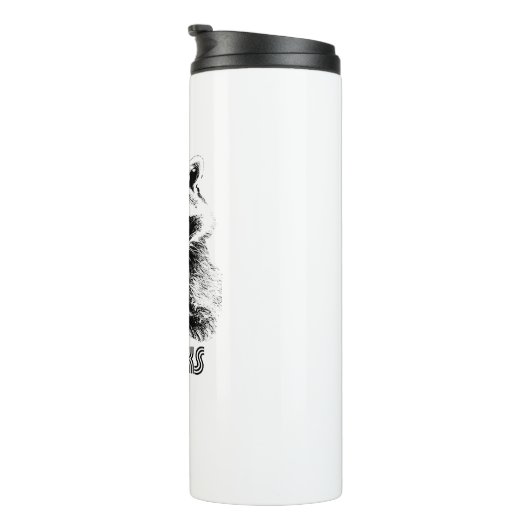 Raccoon Hijinks Thermosbeker (Geroteerd rechts)