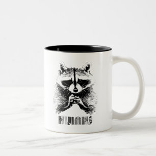 Raccoon Hijinks Tweekleurige Koffiemok