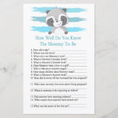 Raccoon Hoe goed ken je baby shower? (Voorkant)