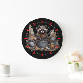 Raccoon houdt van afval grote klok (Huis)
