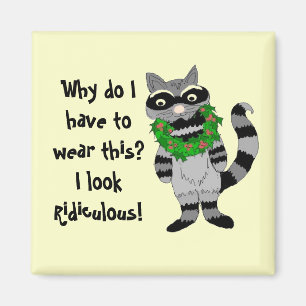 Raccoon Humor Magneet