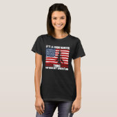 Raccoon Hunting Season USA Flag It's A Coon Hunter T-shirt (Voorkant volledig)