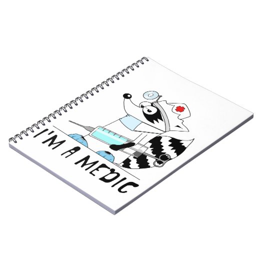 Raccoon: Ik ben een arts Notitieboek (Linkerzijde)