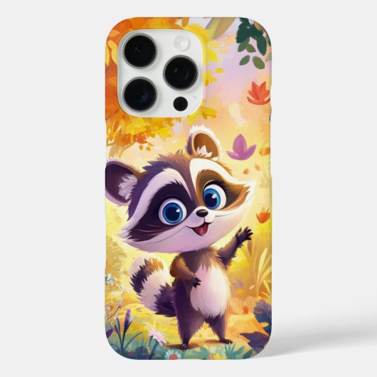 Raccoon illustratie telefoonhoesje Case-Mate iPhone case (Achterkant)