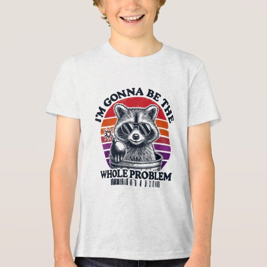 Raccoon Im wordt het hele probleem Shirt Grappig (Voorkant)