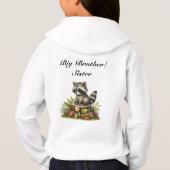 Raccoon in Autumn Leaves Sibling Sweatshirt (Achterkant)