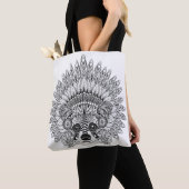 Raccoon in de naoorlogse Bonnet Doodle 2 Tote Bag (Dichtbij)