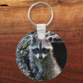 Raccoon in Den Haag Sleutelhanger (Voorkant)
