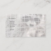 Raccoon in een val visitekaartje (Achterkant)