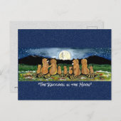 Raccoon in het Briefkaart van de Mon Whimsical Wat (Voorkant / Achterkant)