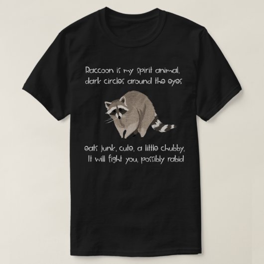 Raccoon is mijn gedistilleerde dierlijk shirt Clas (Design voorkant)