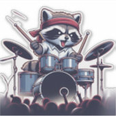 Raccoon Jam: De drums verslaan met Unstoppable Sticker (Voorkant)