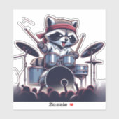 Raccoon Jam: De drums verslaan met Unstoppable Sticker (Vel)