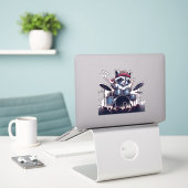 Raccoon Jam: De drums verslaan met Unstoppable Sticker (Laptop op bureau)