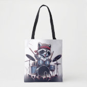 Raccoon Jam: De drums verslaan met Unstoppable Tote Bag (Voorkant)