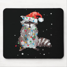 Raccoon kerstboom lampjes Pajama Racoon Lover
