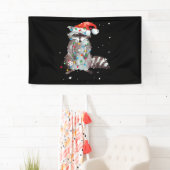 Raccoon kerstboom lampjes Pajama Racoon Lover Spandoek (Insitu)