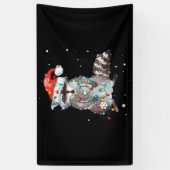 Raccoon kerstboom lampjes Pajama Racoon Lover Spandoek (Verticaal)