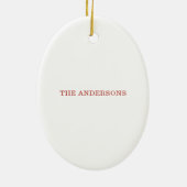 Raccoon kerstboom Schattigee gepersonaliseerde naa Keramisch Ornament (Achterkant)