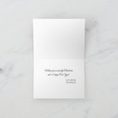 Raccoon Kerstmis Kaart (Binnen)