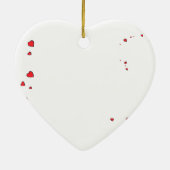 Raccoon Kerstmis Keramisch Ornament (Achterkant)