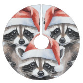Raccoon Kerstmis Kerstboom Rok (Voorkant)