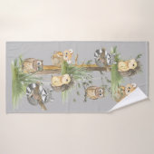 Raccoon, kieuwen, muis, egel badhanddoek (Badhanddoek)