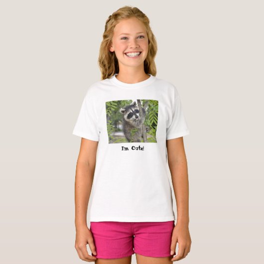 Raccoon - kinder T-shirt (Voorkant volledig)