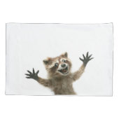 Raccoon kussen hoesje kussensloop (Achterkant)