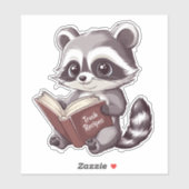 Raccoon Leesboek Sticker (Vel)