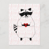 Raccoon Love Briefkaart (Voorkant)