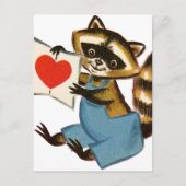  Raccoon Love Briefkaart (Voorkant)