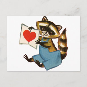 Raccoon Love Briefkaart
