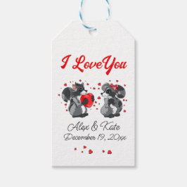 Raccoon Love Cadeaulabel