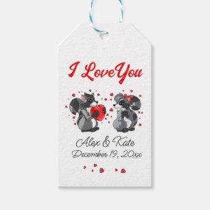 Raccoon Love Cadeaulabel