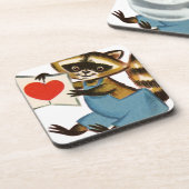 Raccoon Love Drankjes Onderzetter (Linkerzijde)